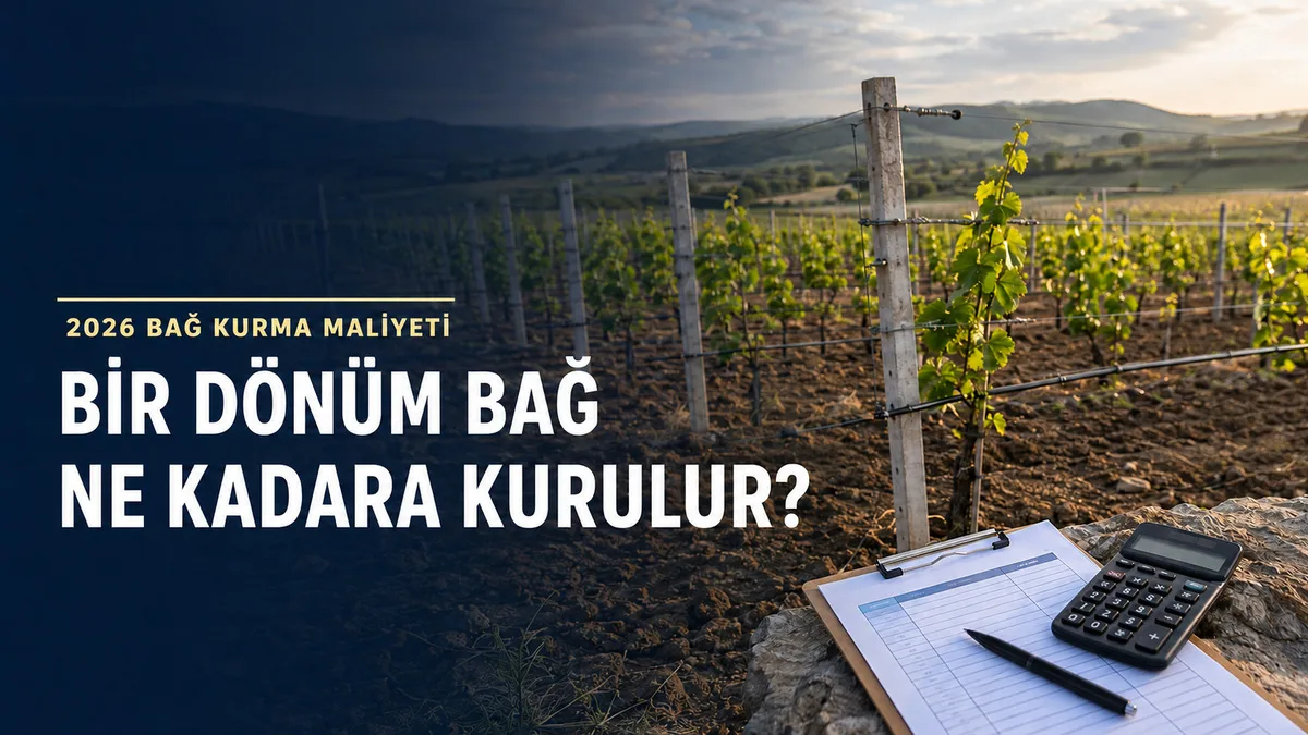 Bir dönüm modern telli bağ kurma maliyeti ve asma fidanı dikimi