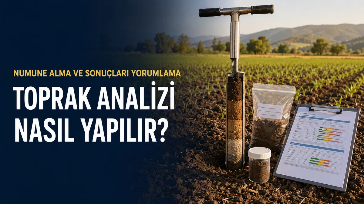Toprak numunesi alma işlemi ve laboratuvar toprak analiz sonuçlarının değerlendirilmesi