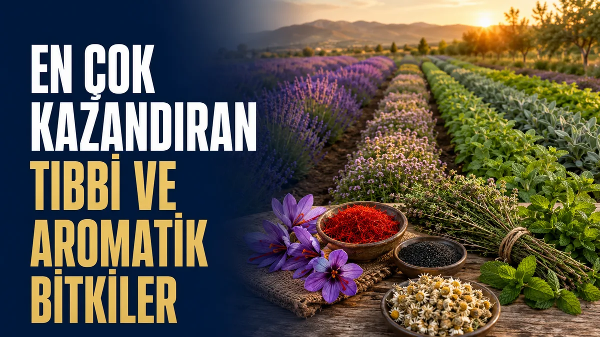 En çok kazandırma potansiyeli bulunan tıbbi ve aromatik bitkilerin karşılaştırılması